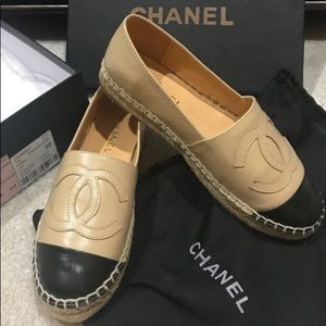 Beautiful new never worn Chanel espadrilles